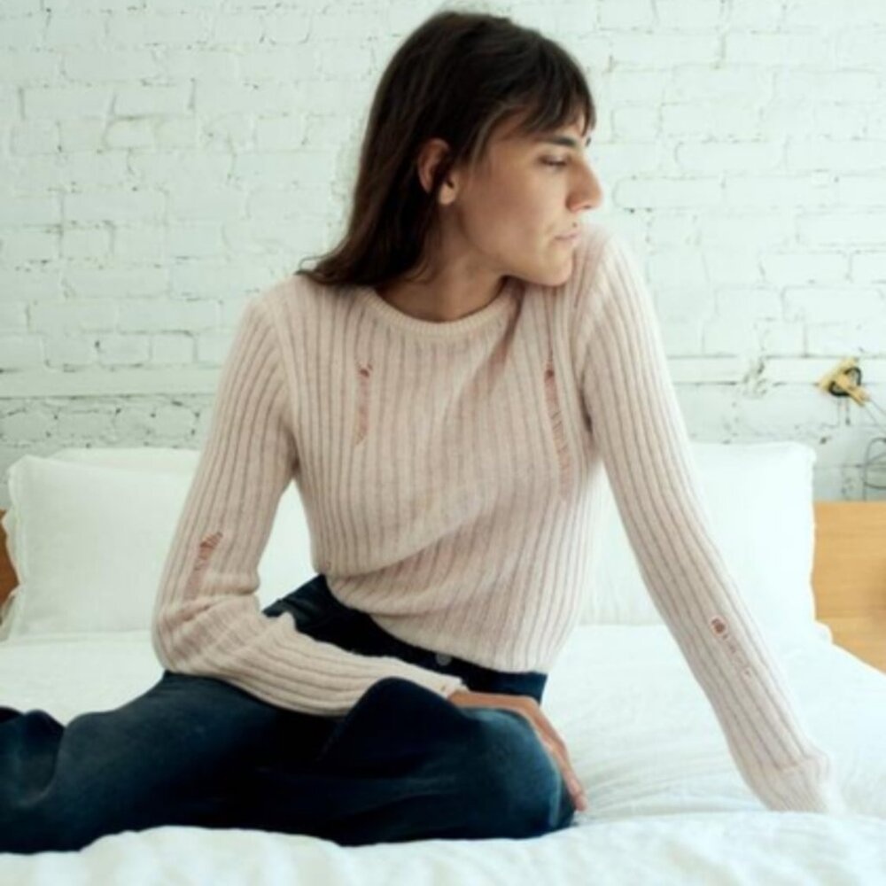 Zara Knit Distressed Sweater